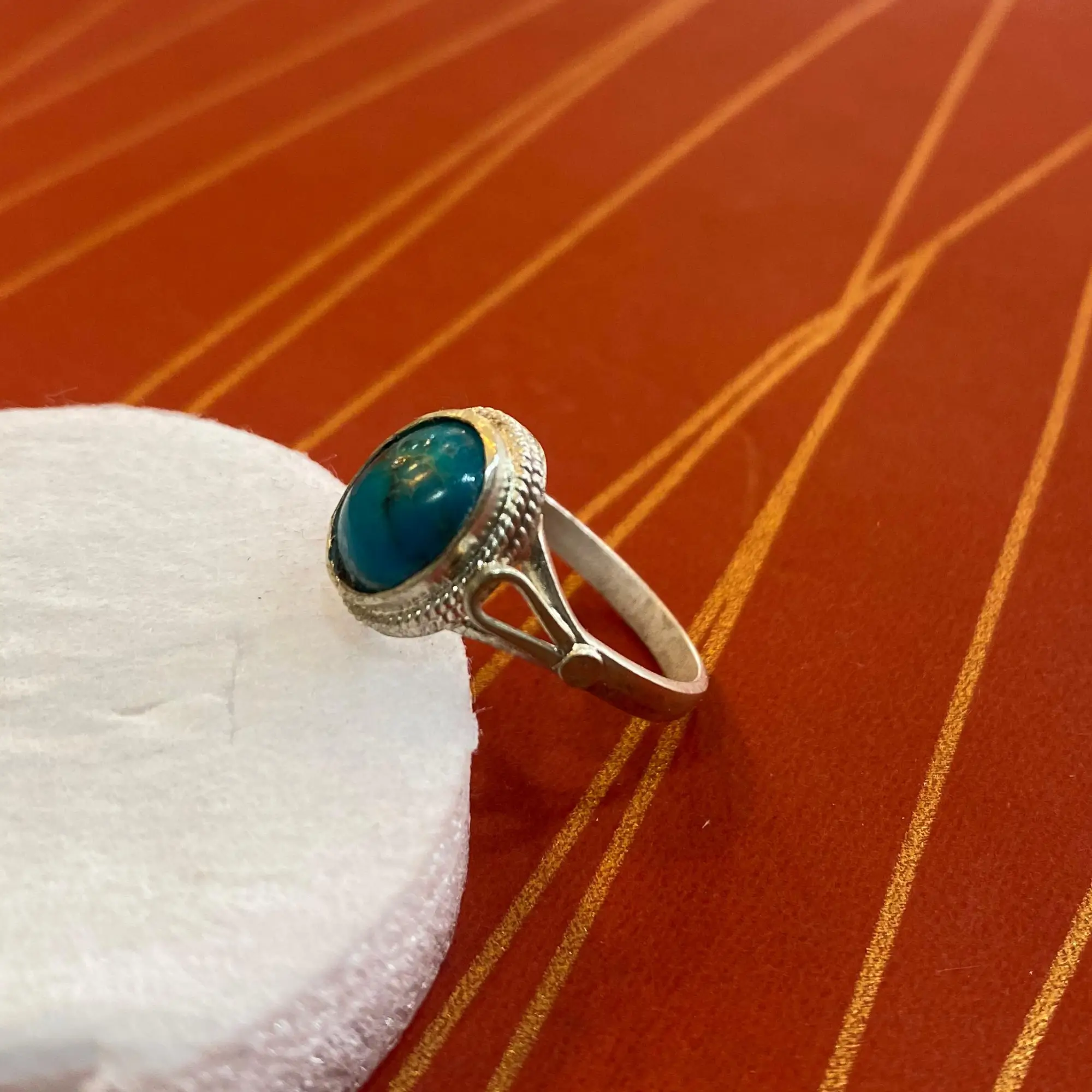 Handmade Turquoise Ring - Image 2