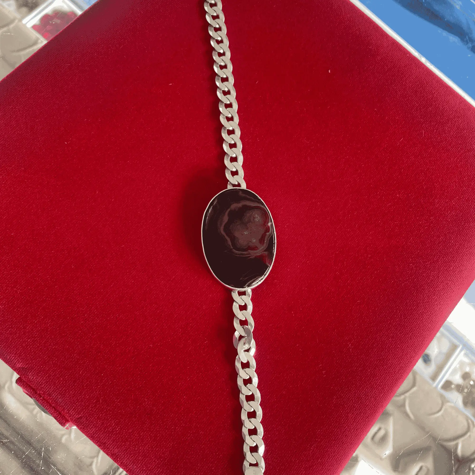 Men Luxury Silver Bracelet - Image 2